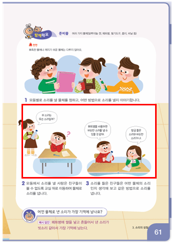 동아출판(주) 과학3-2지도서(전자저작물 포함) 261쪽 현행내용 이미지