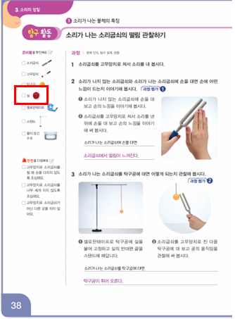 동아출판(주) 과학3-2지도서(전자저작물 포함) 268쪽 현행내용 이미지