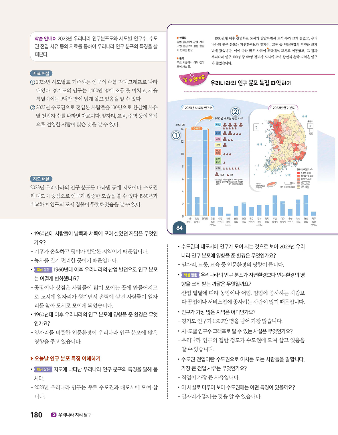 (주)아이스크림미디어 사회5-1지도서(전자책등 포함) 180쪽 현행내용 이미지