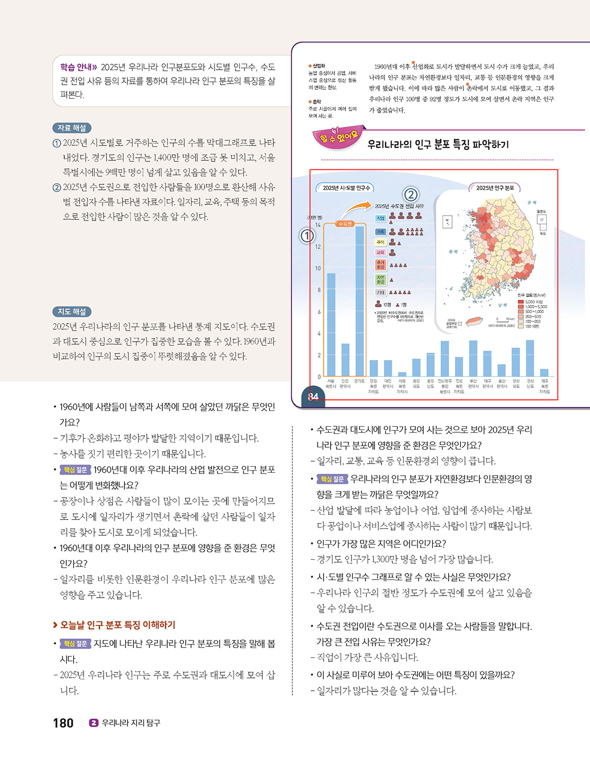 (주)아이스크림미디어 사회5-1지도서(전자책등 포함) 180쪽 수정내용 이미지