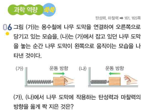 (주)천재교과서 과학1 188쪽 수정내용 이미지