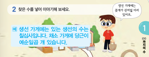 동아출판(주) 수학익힘(1～2학년군)1-2 97쪽 현행내용 이미지