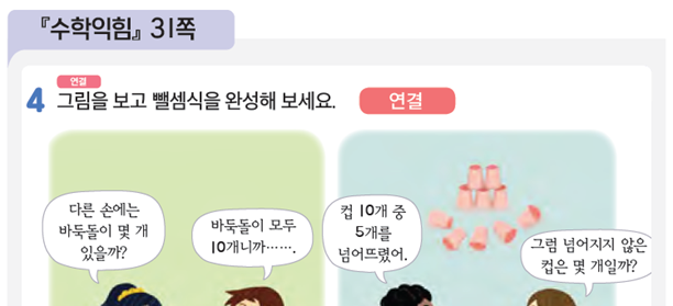 동아출판(주) 수학(1～2학년군)1-2(전자책등 포함) 191쪽 현행내용 이미지